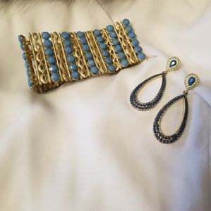 Bracelet and earrings matching set